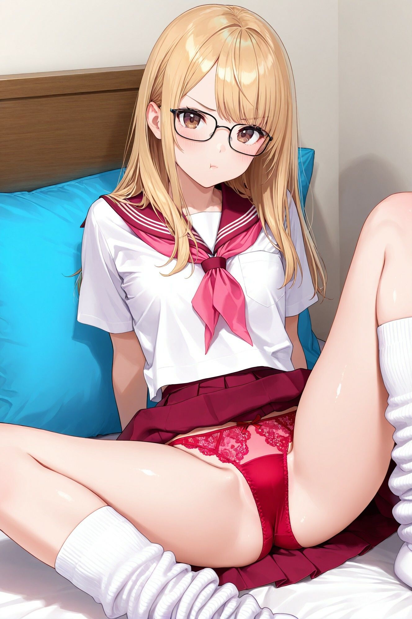 ルーズソックスJKのM字パンチラVol.6 画像2