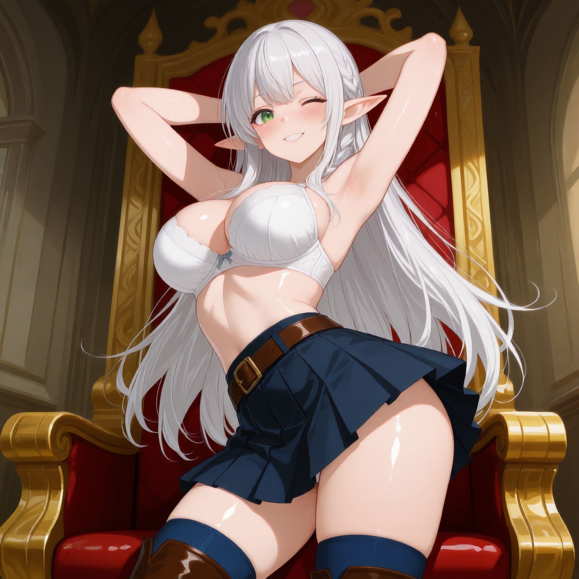 ［あの娘の＋］銀髪巨乳エルフ、シエナ・ルーヴェ 画像1