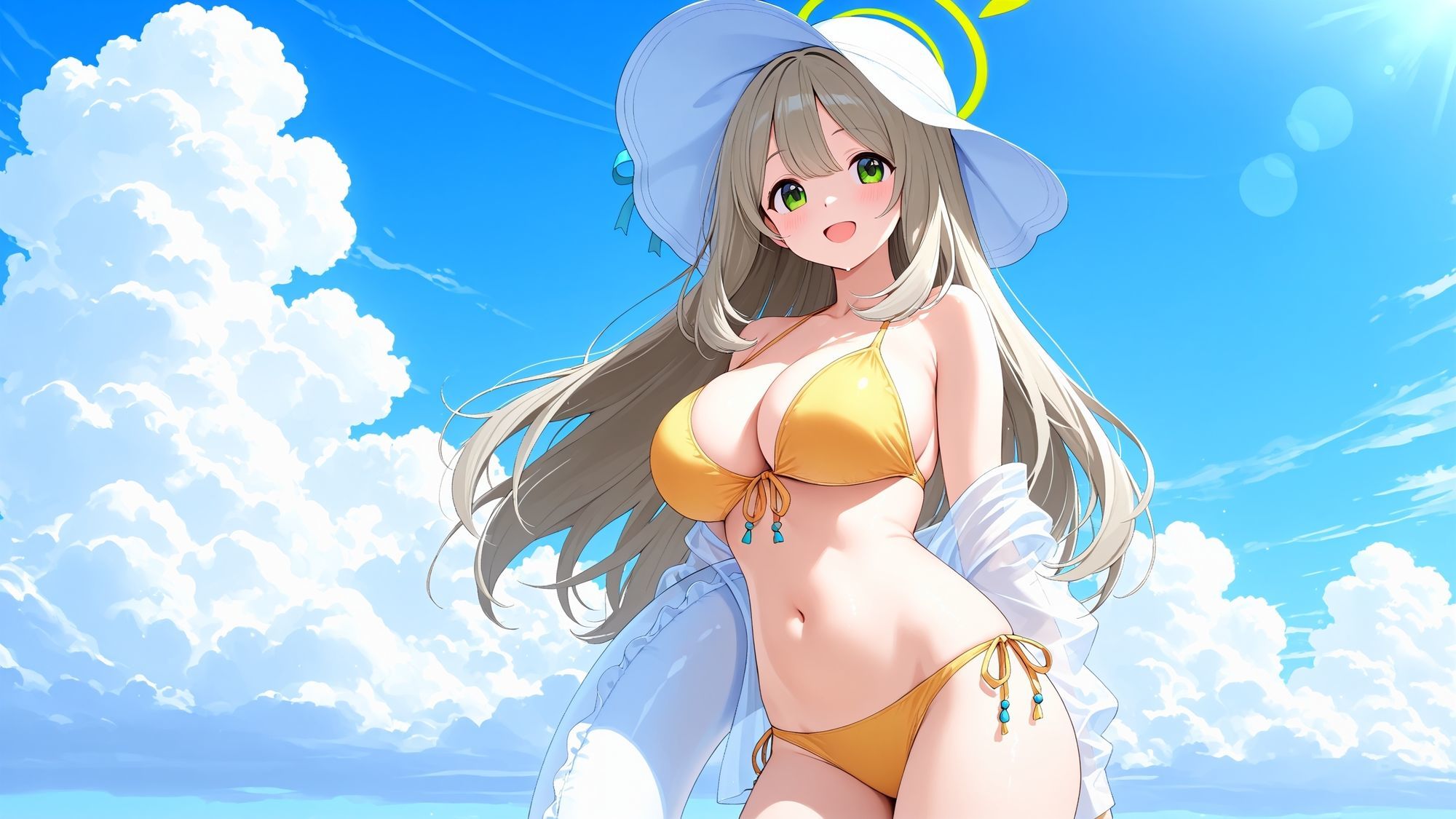 ブルアカPCモニター用16:9壁紙詰め合わせ1 健全全年齢イラスト 解像度2304×1296 360枚4