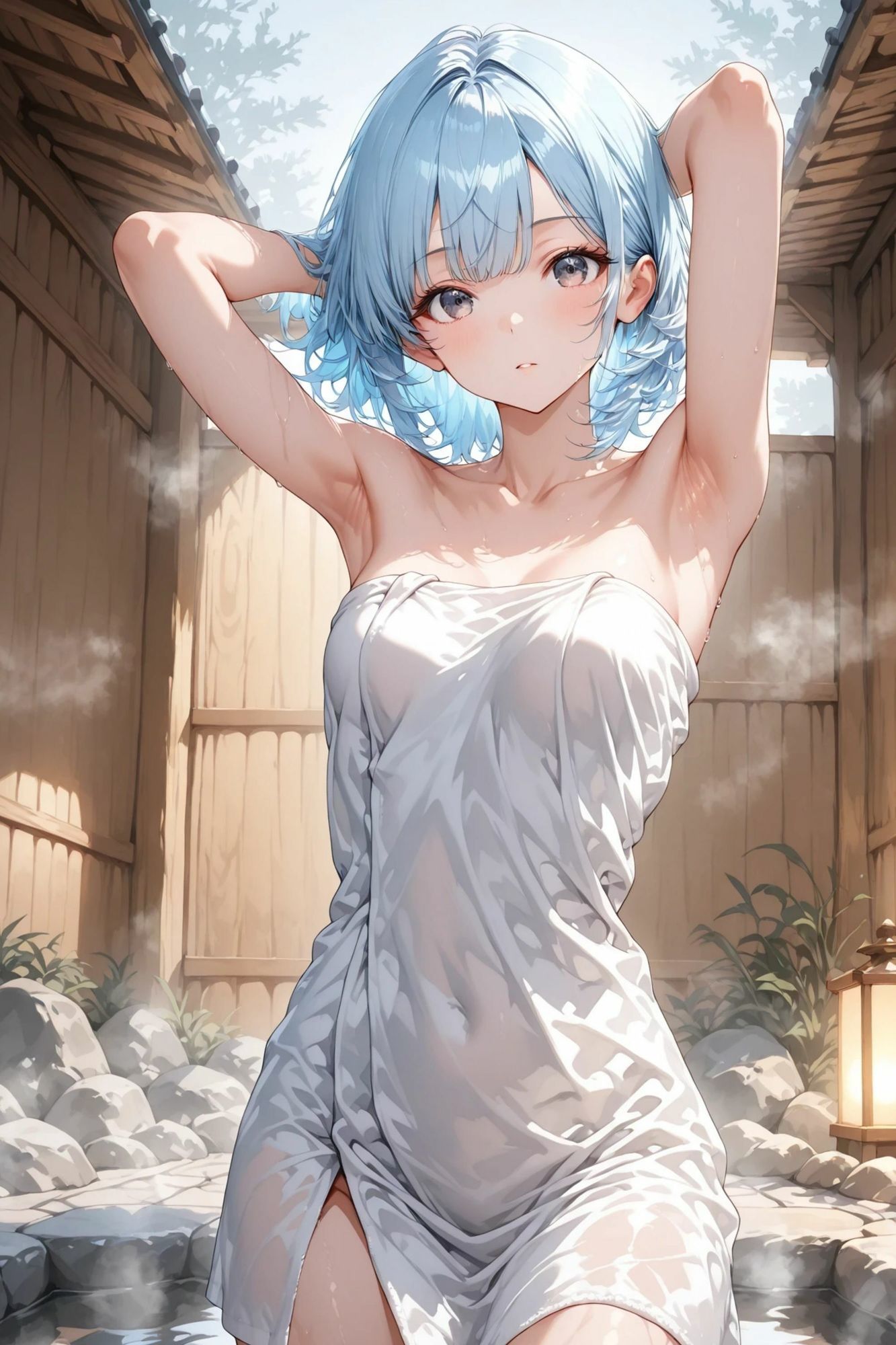 陽菜・沙月・葵｜温泉モデルヌード集_8