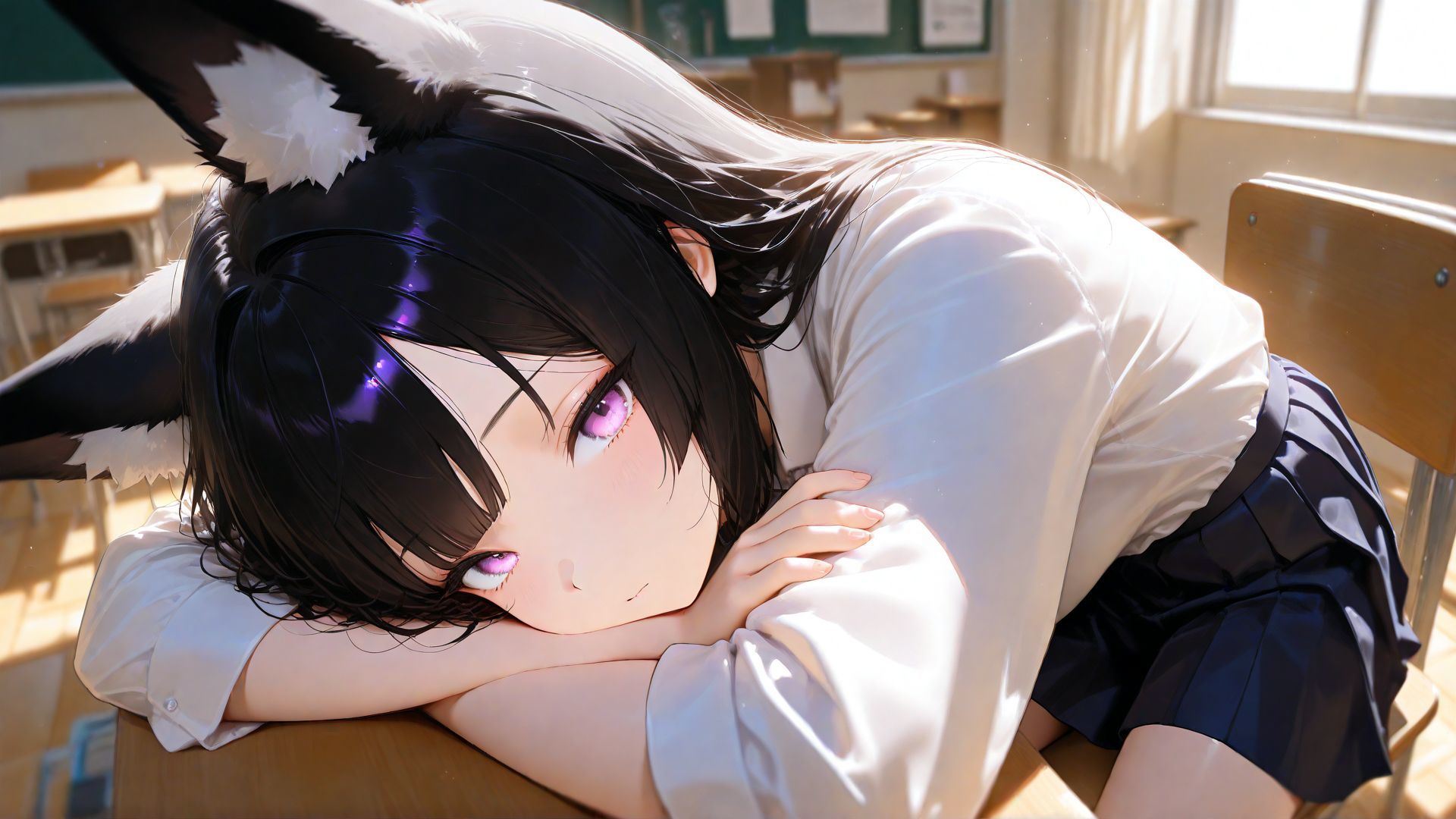教室(はーと)脱衣 画像3