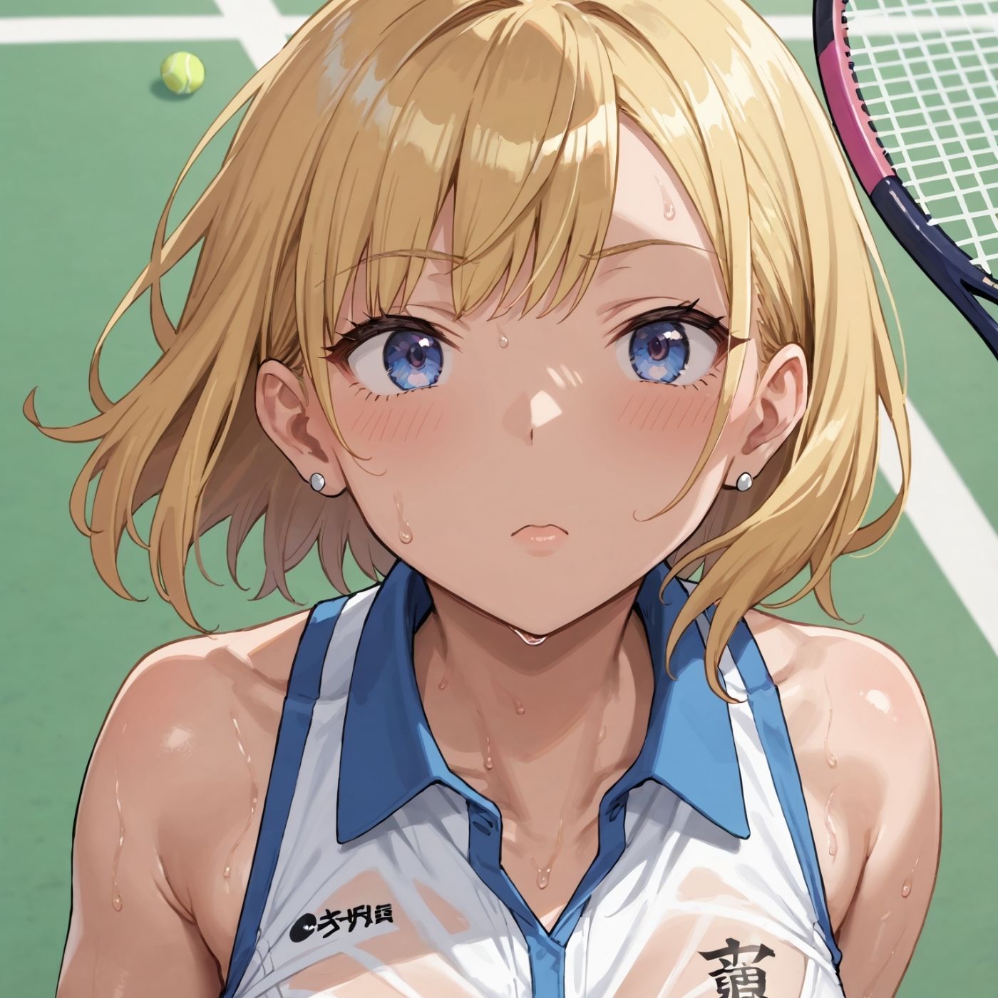 学園性活!ユニフォームに滲む汗 テニス部の本気がエロい2【汗かく美少女の厳選CG411枚収録】スマホ向け 画像5