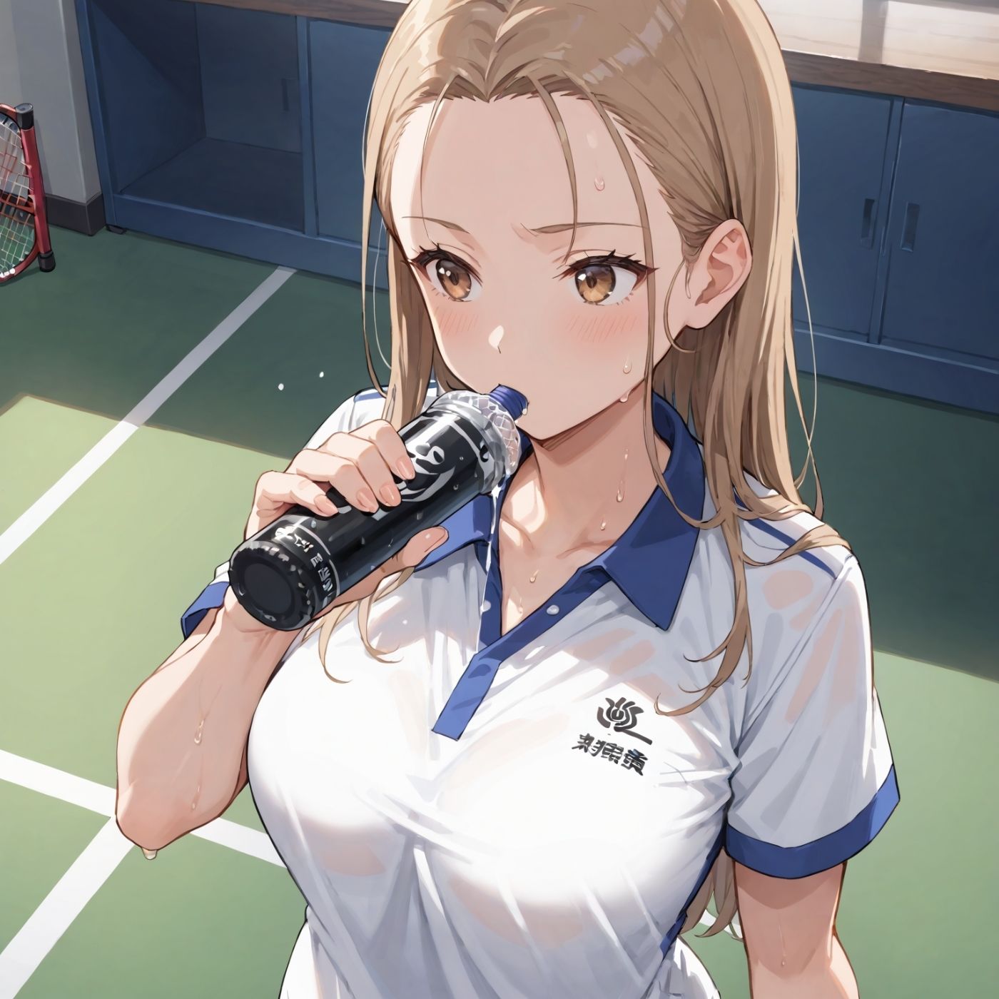 学園性活!ユニフォームに滲む汗 テニス部の本気がエロい2【汗かく美少女の厳選CG411枚収録】スマホ向け 画像6