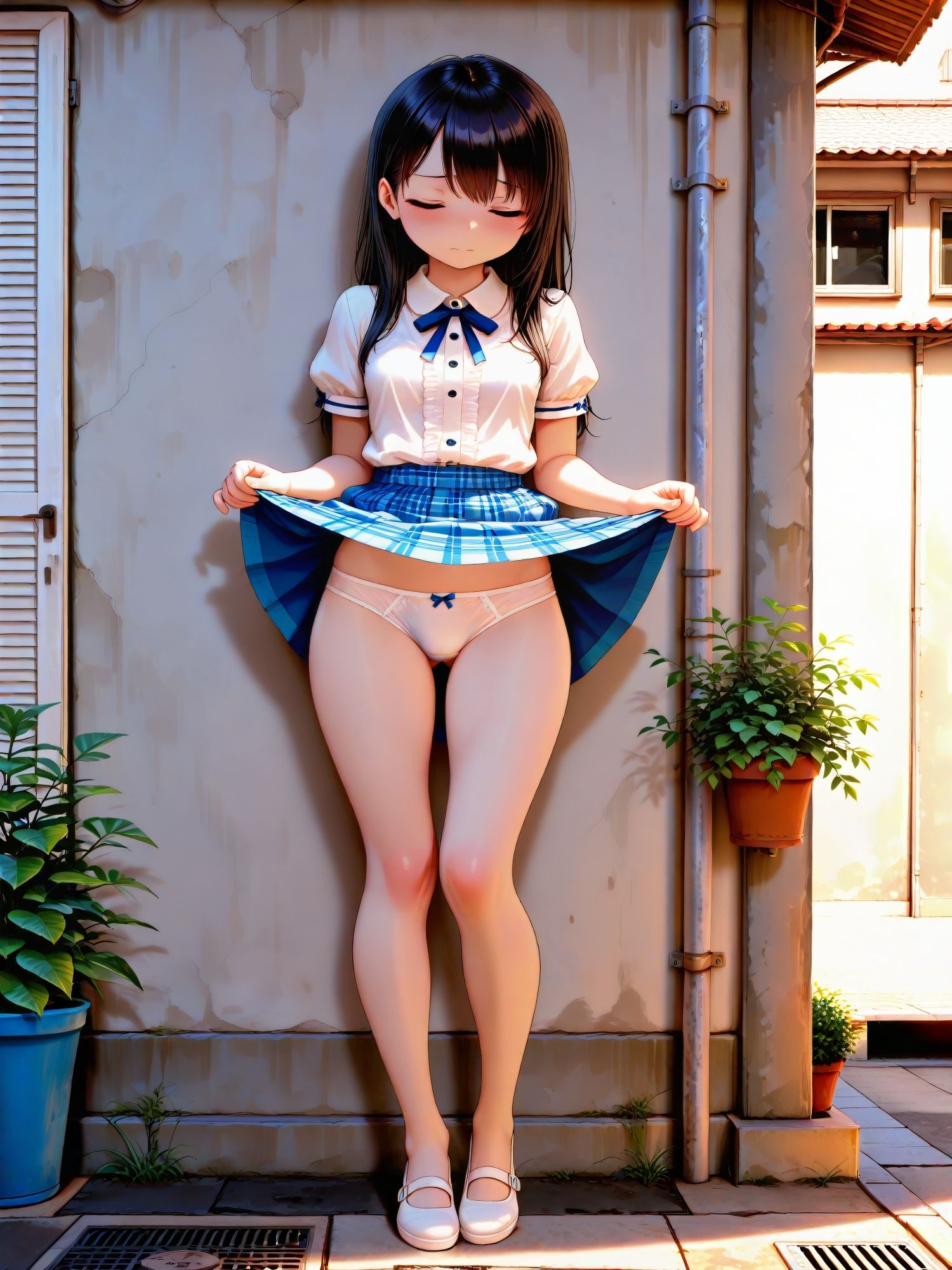 少女にパンツ見せてもらった【私服編】 サンプル画像 4