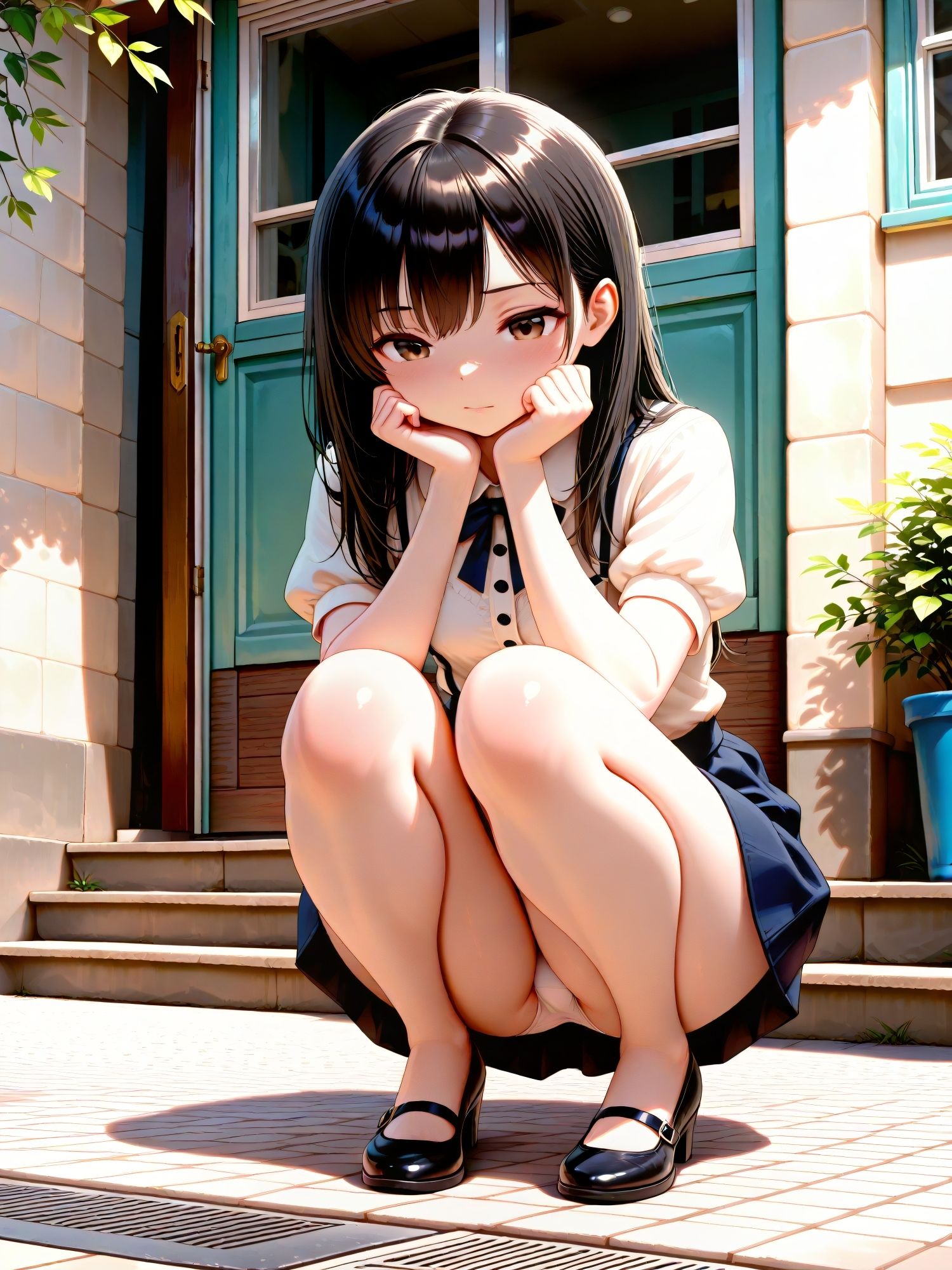 少女にパンツ見せてもらった【私服編】 サンプル画像 6