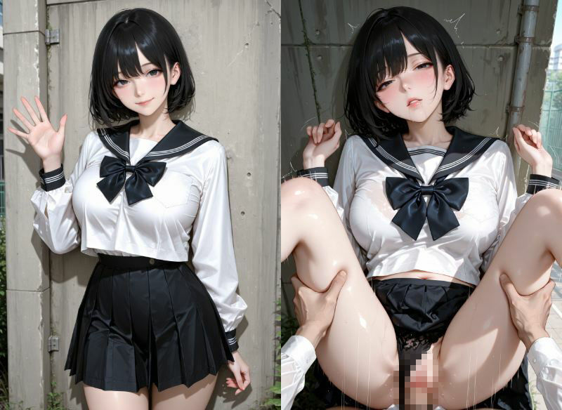 卒業式後、学校中で。。。 -最後に刻む濃厚えっちの思い出- 画像1