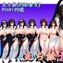 立ち絵素材 黒髪の女の子（シスター・水着差分）