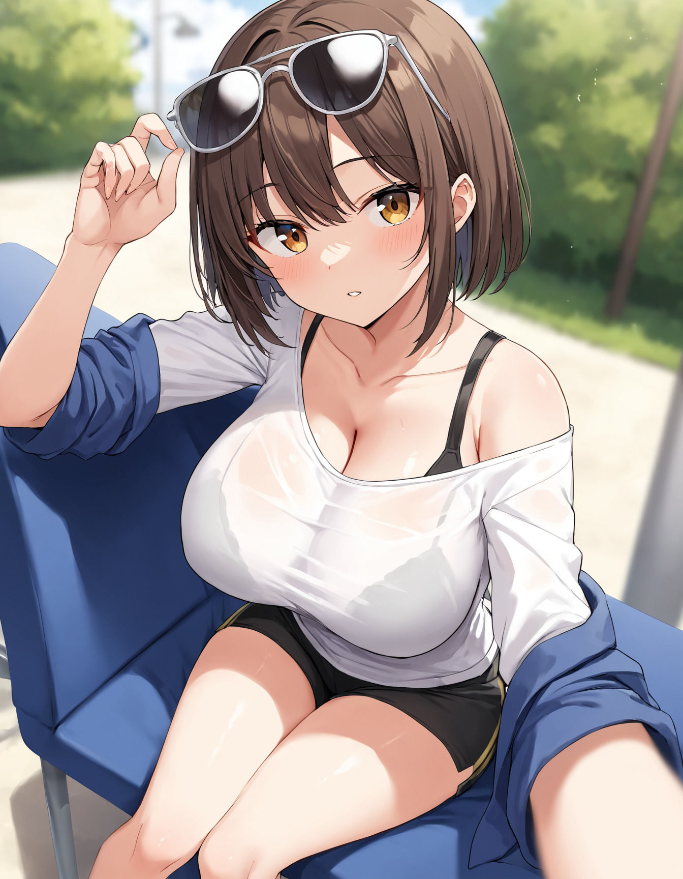 黒髪ショートヘアの幼馴染と懐かしSEX 画像3