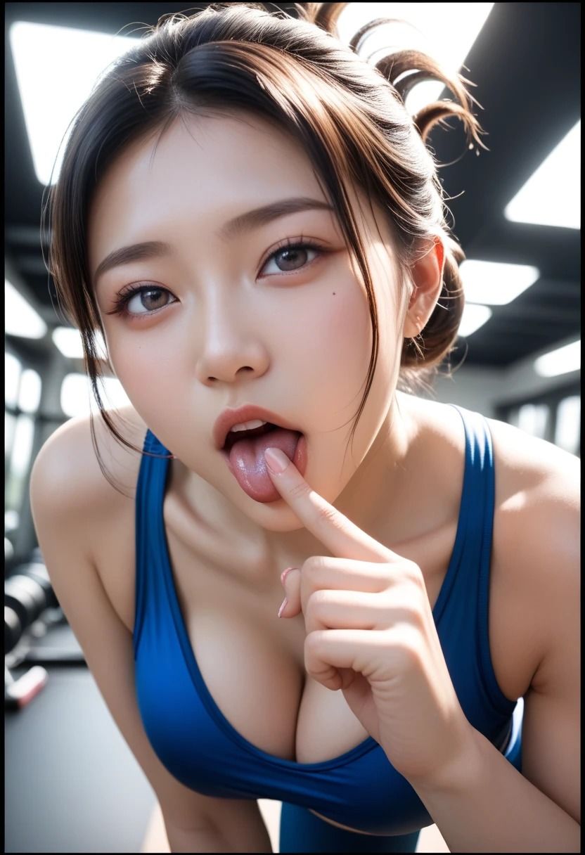 巨乳トレーナーの密着指導  200枚完全収録