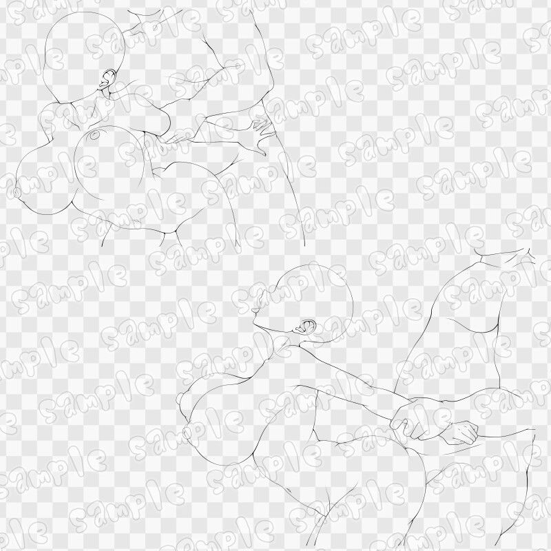 線画素材集［手］114_3