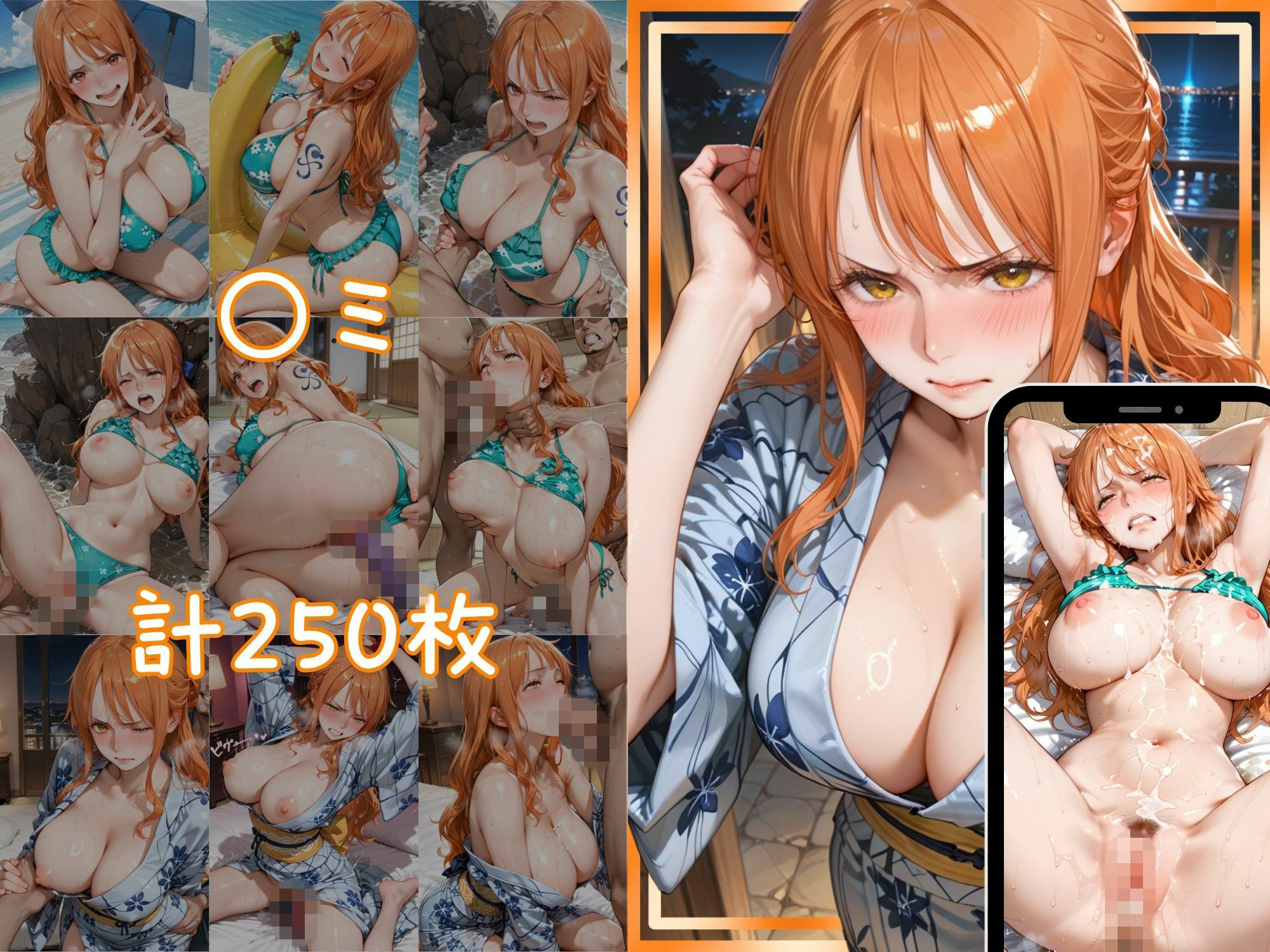 【エロ漫画】メス堕ちヒロイン  〜 ハン●ック＆●ミ 夏の海編 〜5