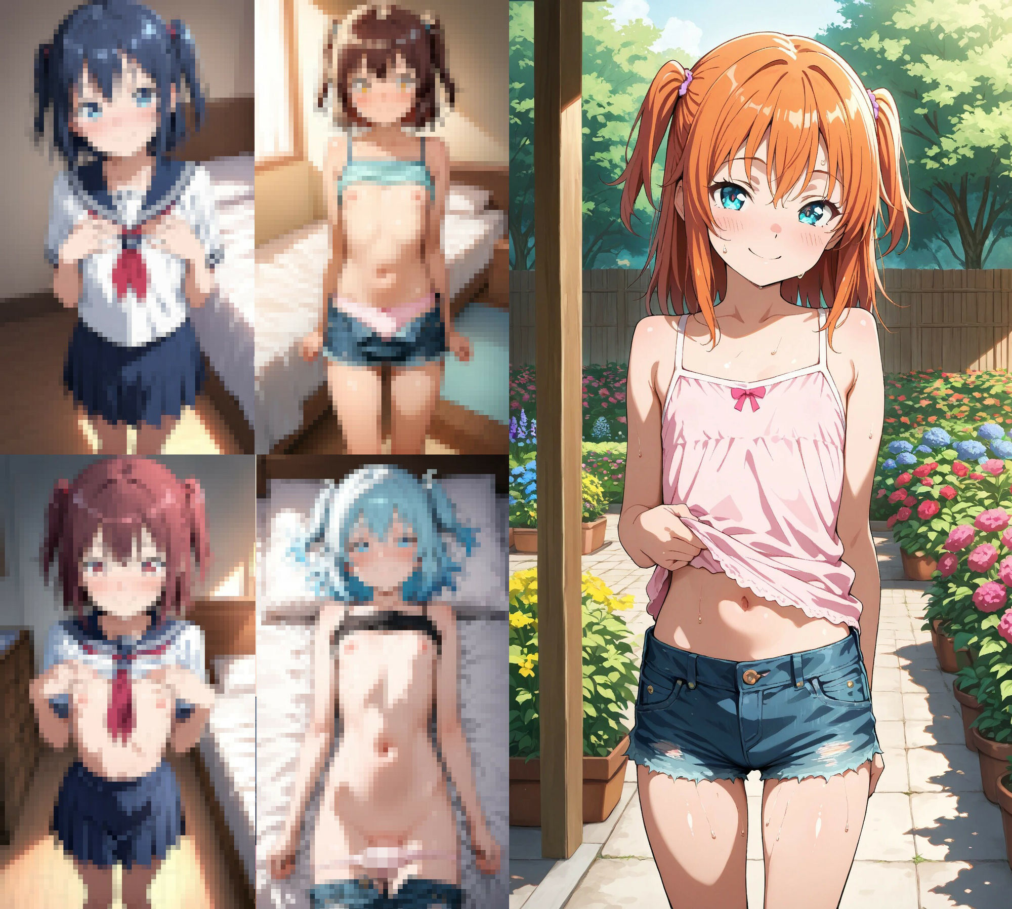 ロリ体型の幼馴染が遊びに来たから制服着せてやらせてもらった サンプル1