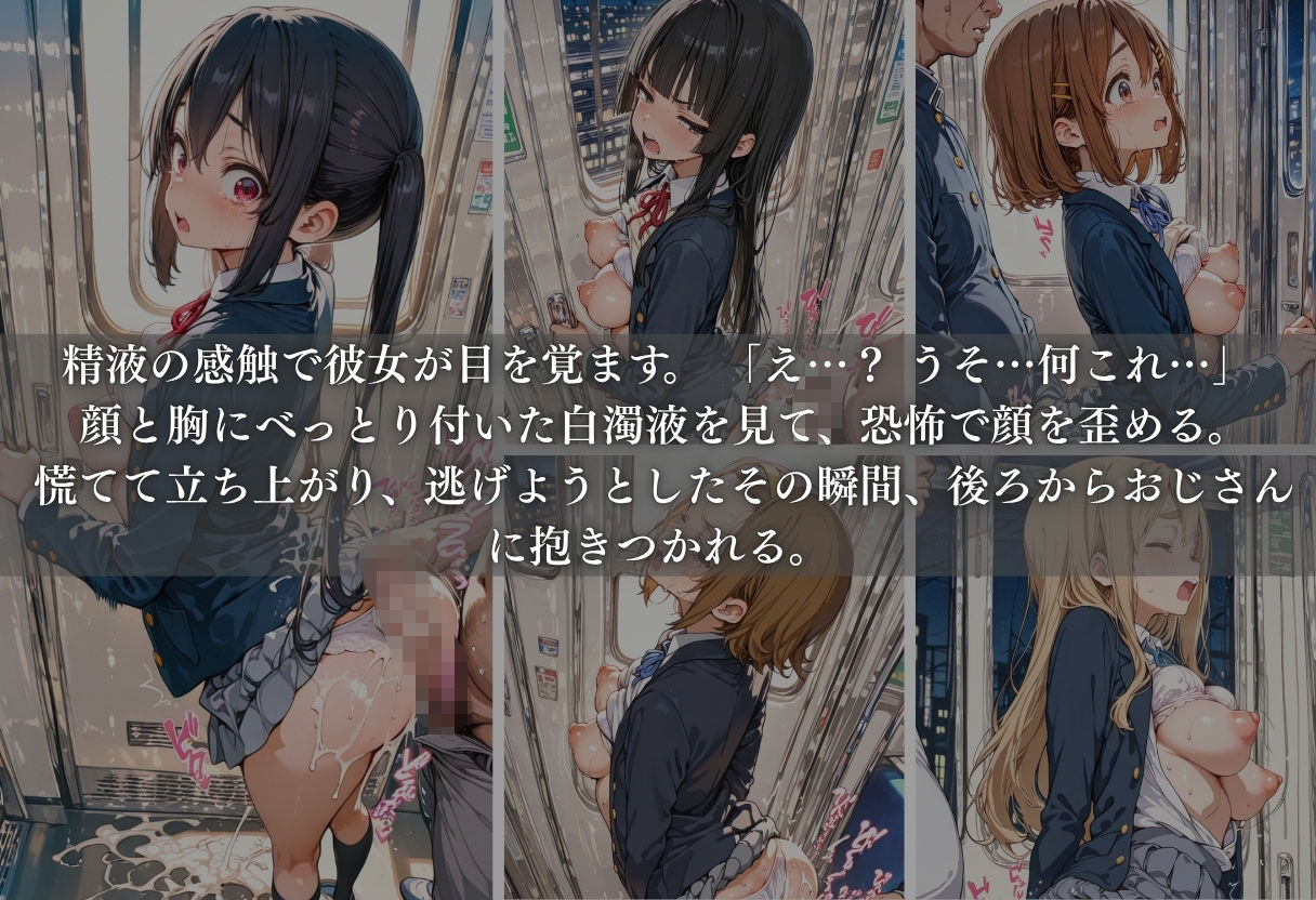 痴●列車ボテ腹END 〜キモおじリーマンに孕ませられる現役女子校生〜 Vol.4 画像5
