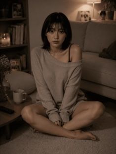 【AIグラビア】「ダメだよ？」と言いながら視線で誘う…ベッドの上の無防備なひなちゃん 60P サンプル1