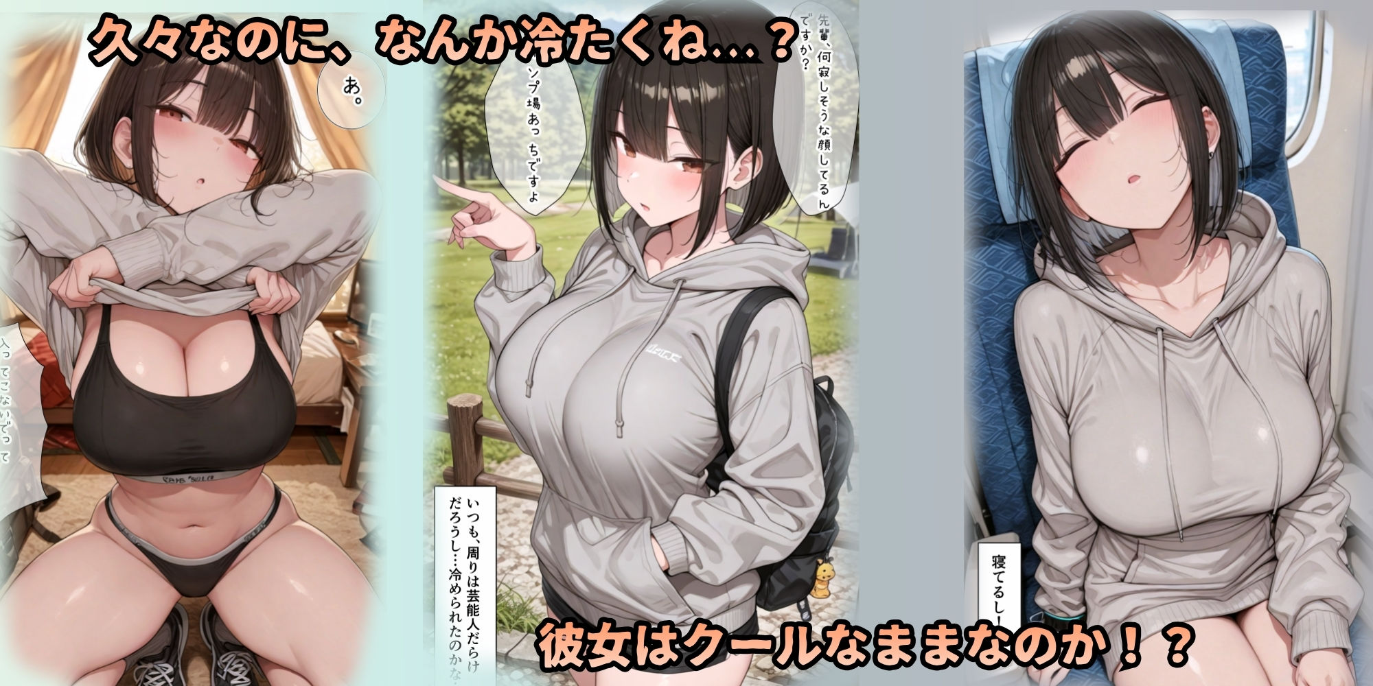 グラドル彼女を独占。汗だくテントで乱れまくる聖夜 画像6