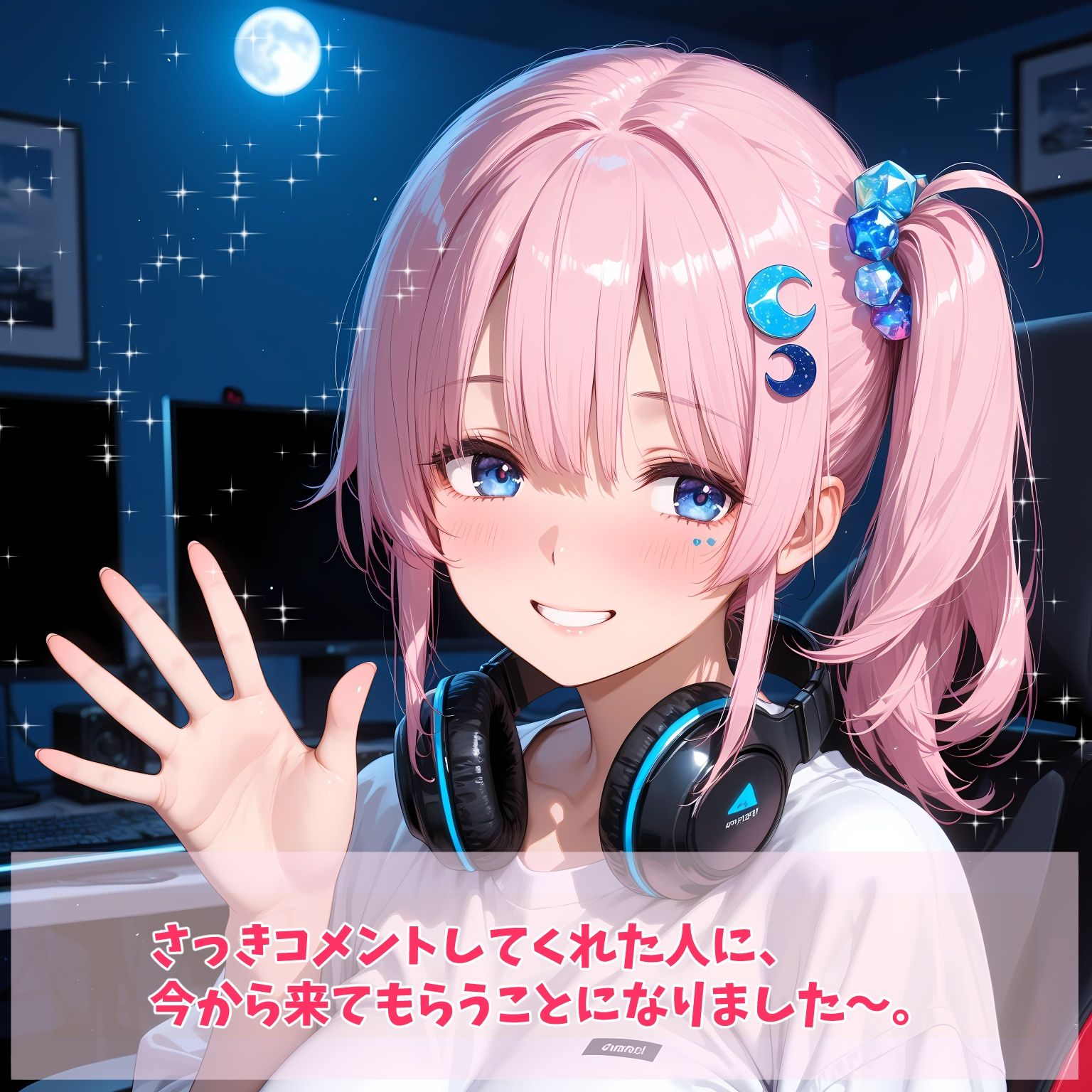 桃月ゆら  中田し配信中CG 画像2