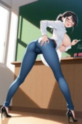 【裸ジーンズ女子8】セクシー変態教師の乳首丸見え講座 画像7