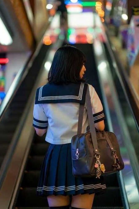 サンプル-盗撮風動画 vol.6 女子校生エスカレーター編 - サンプル画像