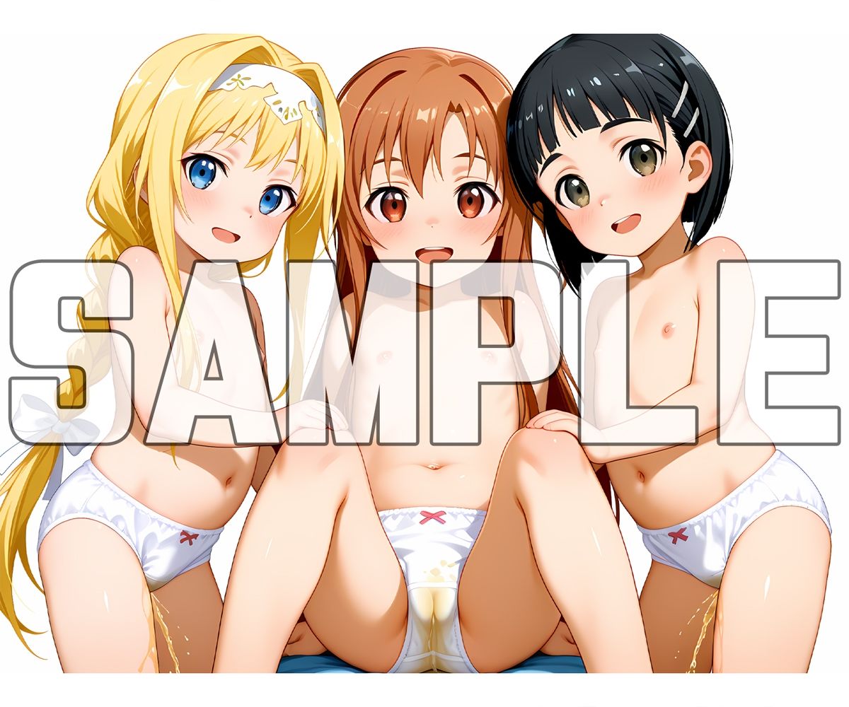 ヒヨコなヒロインのぱんいちおもらし【ア〇ナ / 桐ヶ〇直葉 / ア〇ス】_2