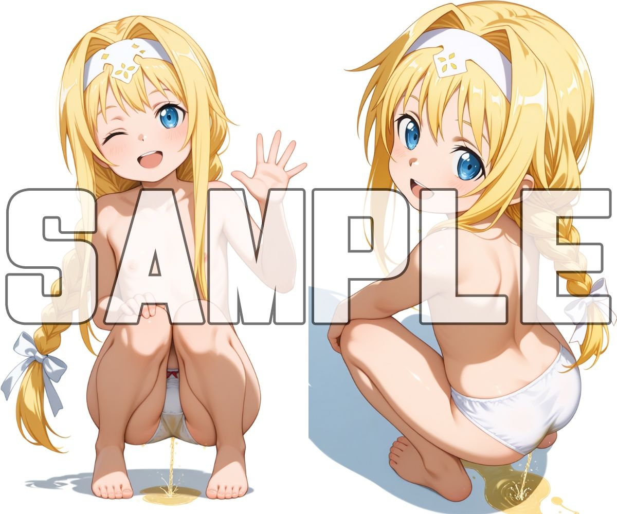 ヒヨコなヒロインのぱんいちおもらし【ア〇ナ / 桐ヶ〇直葉 / ア〇ス】_9
