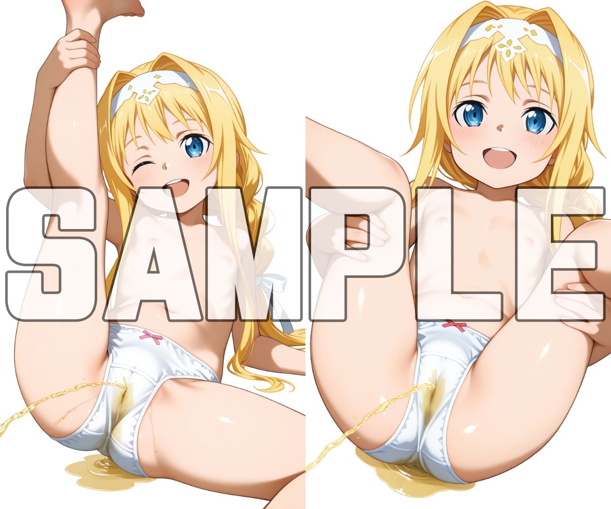 ヒヨコなヒロインのぱんいちおもらし【ア〇ナ / 桐ヶ〇直葉 / ア〇ス】_11