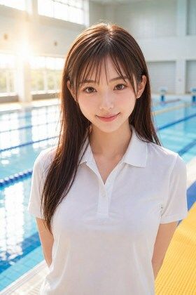 AIモデルまなみ vol.2 朝のプールサイドで会いましょう サンプル7
