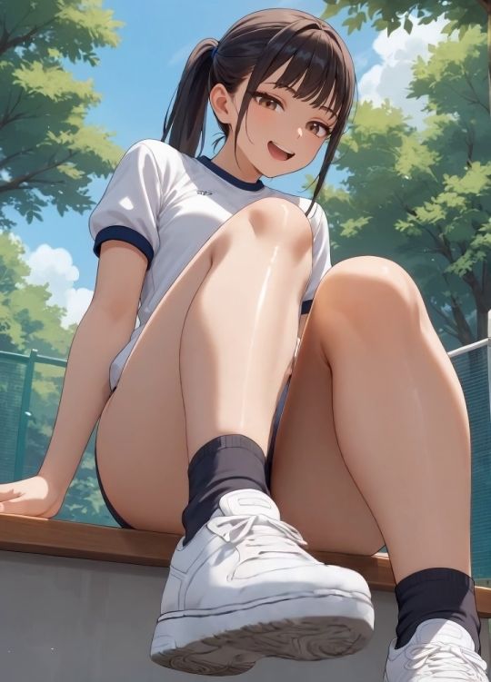 ブルマ女子に見下されながら足蹴にされたい？ 画像2