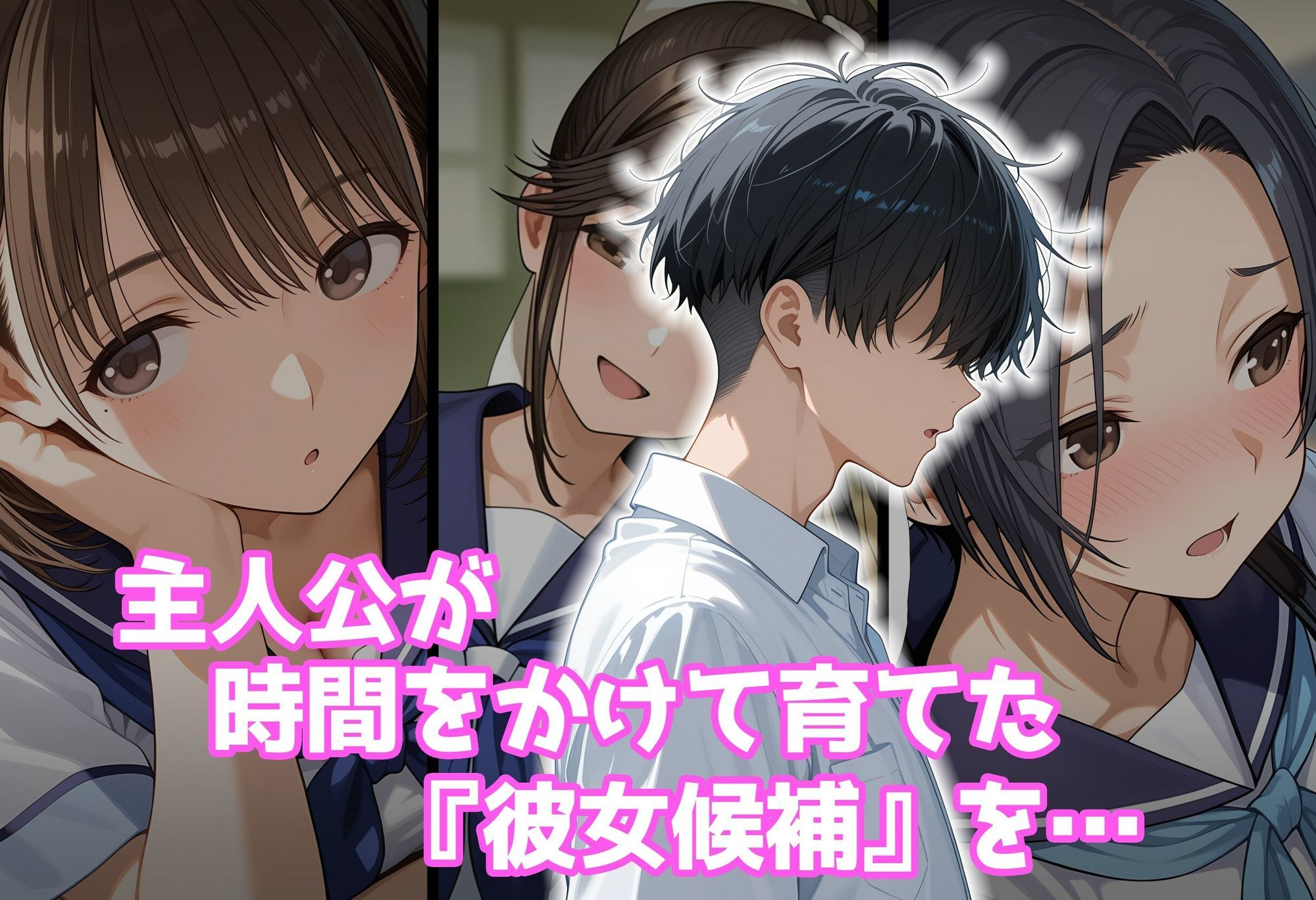 【無料エロ漫画】d_778007 好感度強奪!あいつの彼女候補は全部俺のオナホ(タバタコポン)
