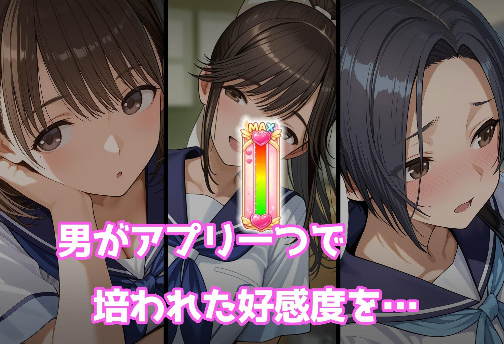 【無料エロ漫画】d_778007 好感度強奪!あいつの彼女候補は全部俺のオナホ(タバタコポン)