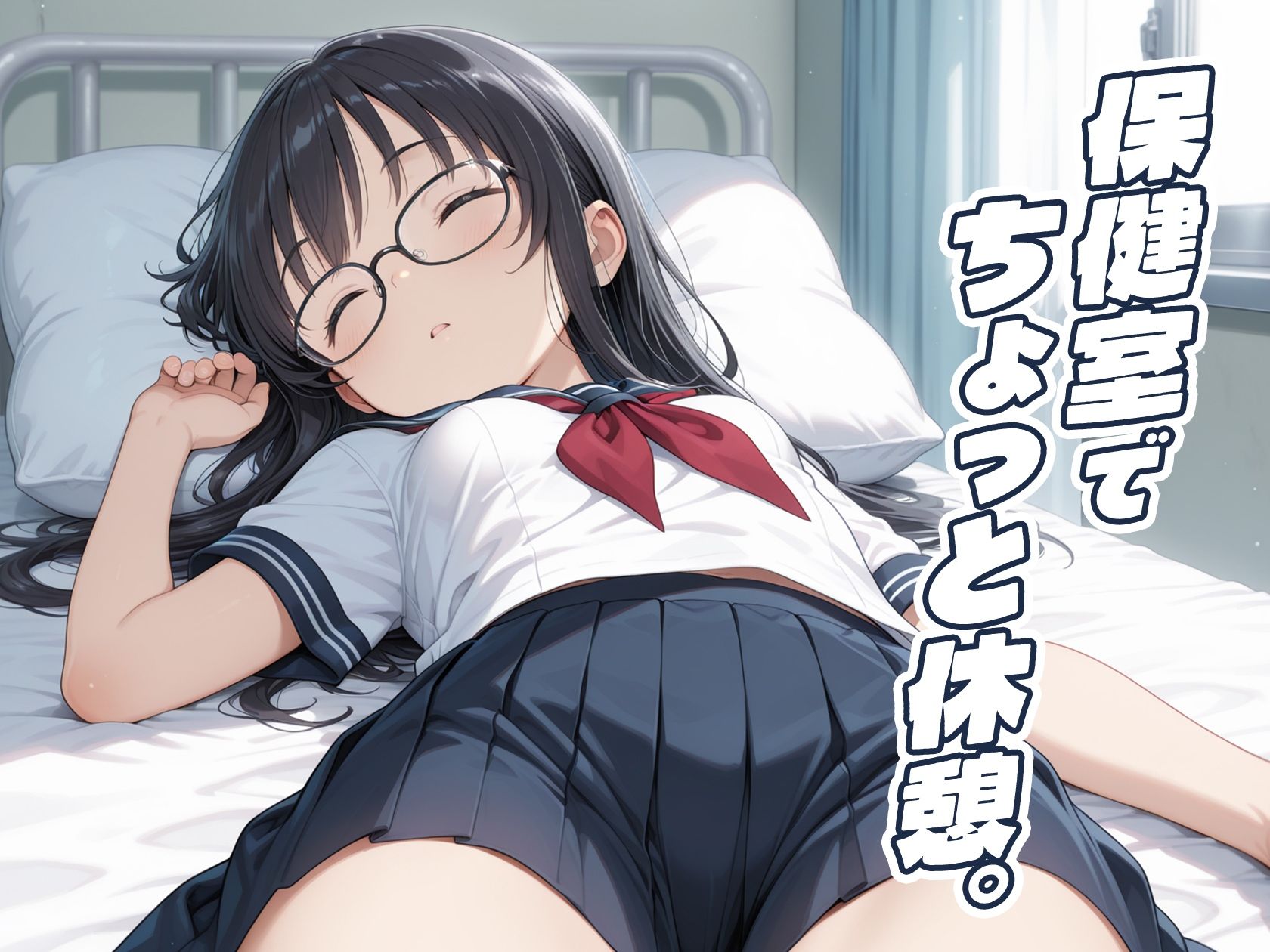 保健室で寝ただけなのに思っいっきしセックスされた件。_2