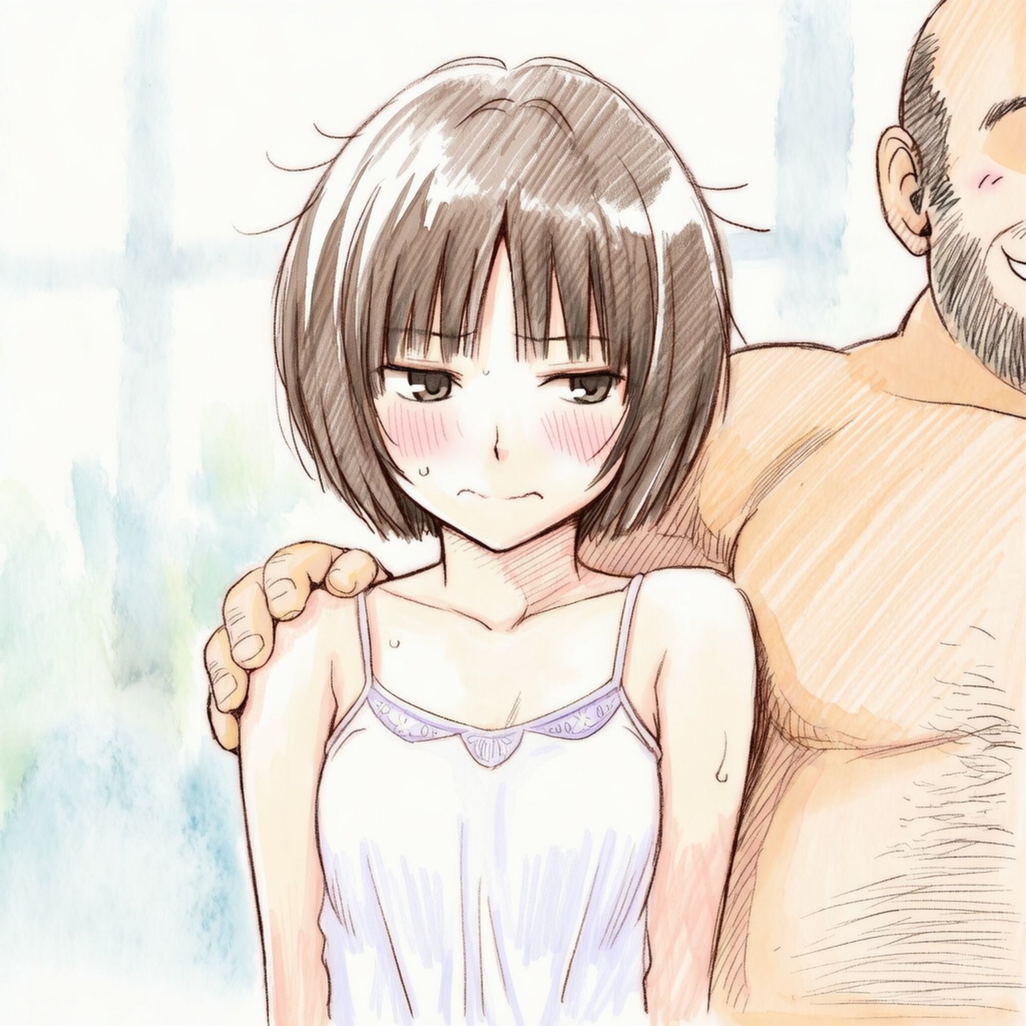 キモおじ寝取られセックス汚部屋で生ハメ絶頂快楽堕ち橘美○2