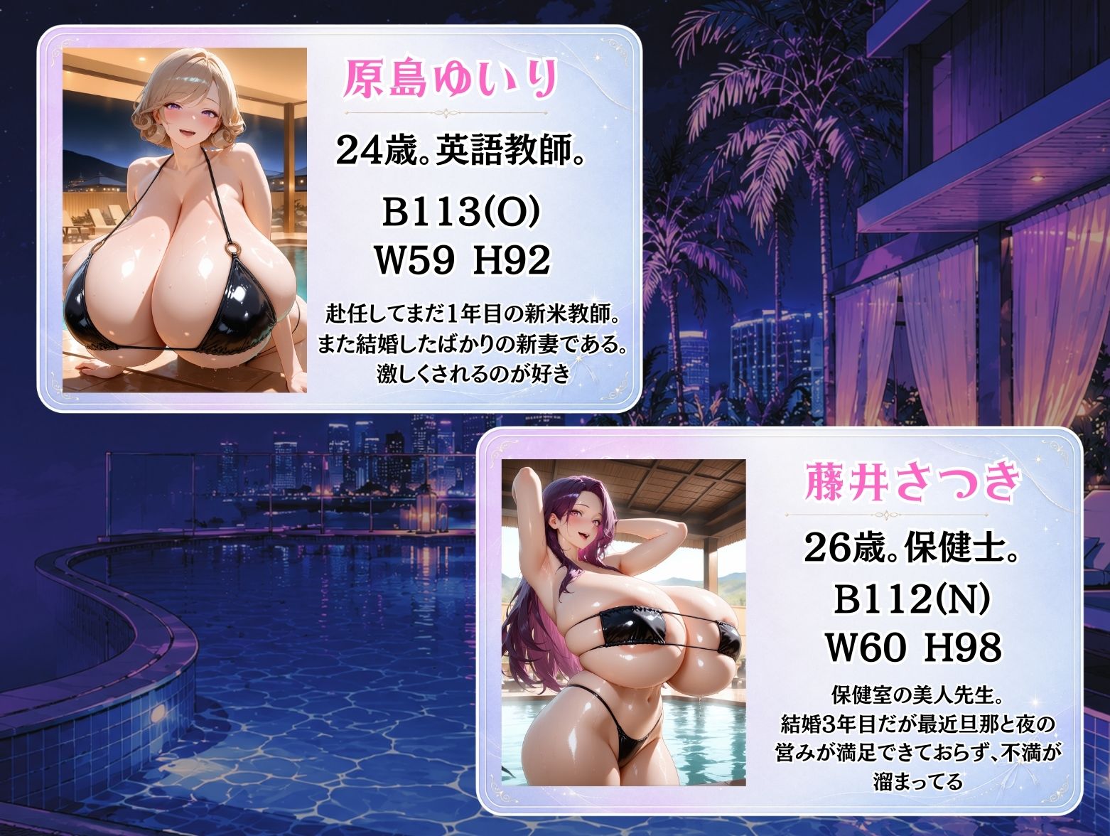 爆乳教師たちの淫らなリゾート休暇 サンプル4
