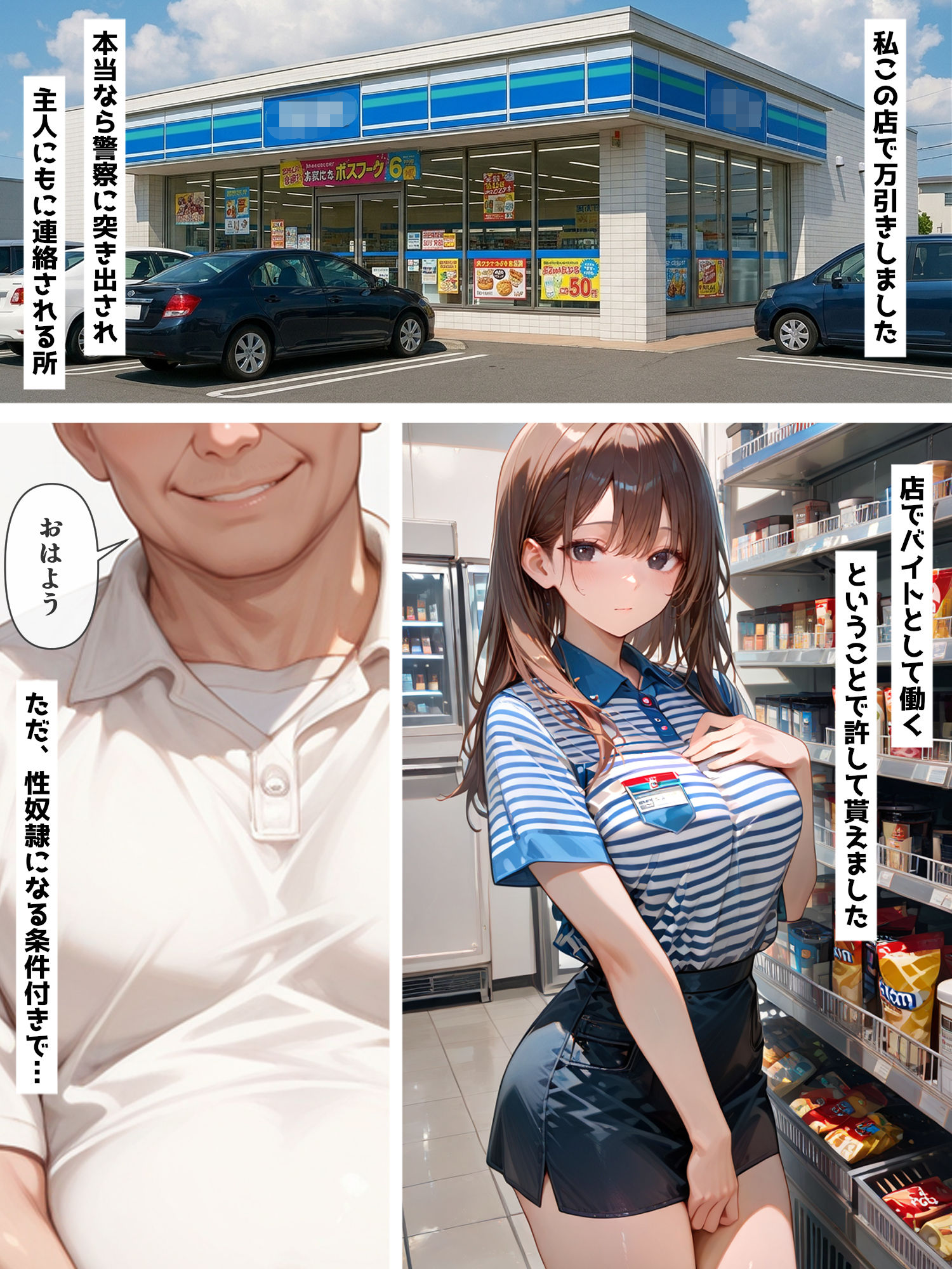 爆乳ミセス コンビニ編 vol.21【セリフ入有】 画像1