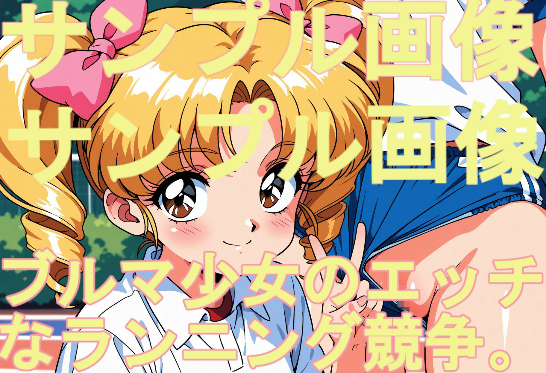 ブルマ少女のエッチなランニング競争。マンチラ×くぱぁ×フェラ。1