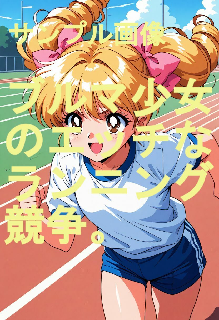 ブルマ少女のエッチなランニング競争。マンチラ×くぱぁ×フェラ。2
