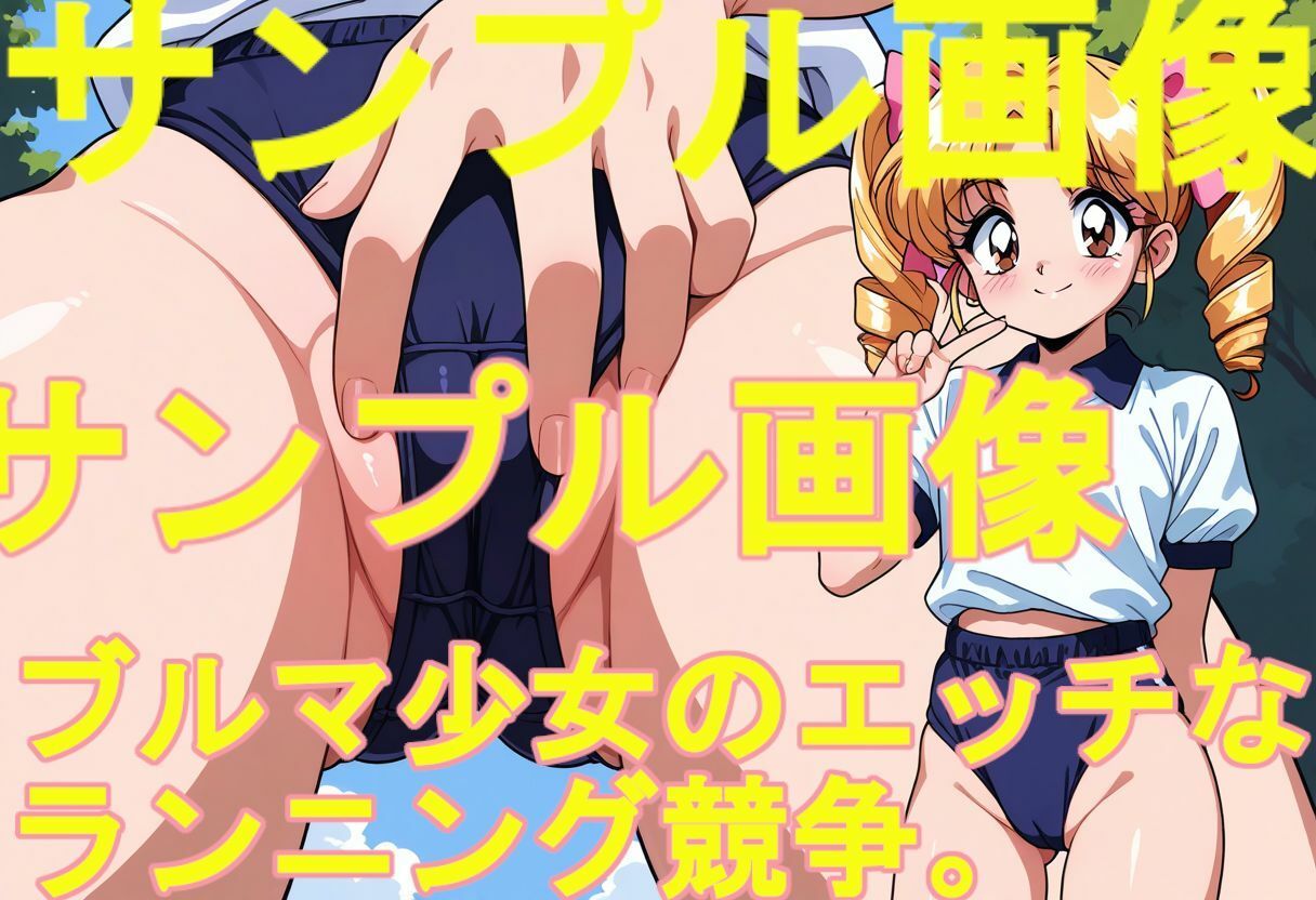 ブルマ少女のエッチなランニング競争。マンチラ×くぱぁ×フェラ。9