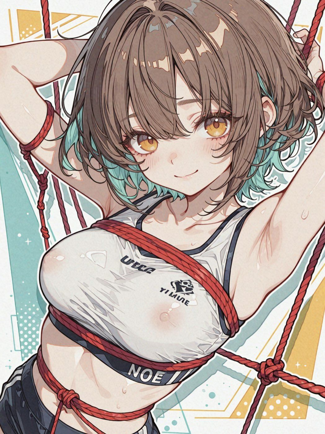汗だくボディはハメ放題の生オナホ!性欲盛んなスポーツ女子を緊縛種付け!! 画像1