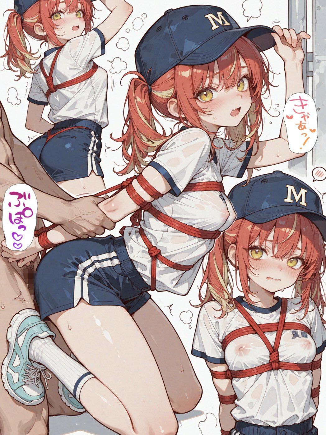 汗だくボディはハメ放題の生オナホ!性欲盛んなスポーツ女子を緊縛種付け!! 画像4