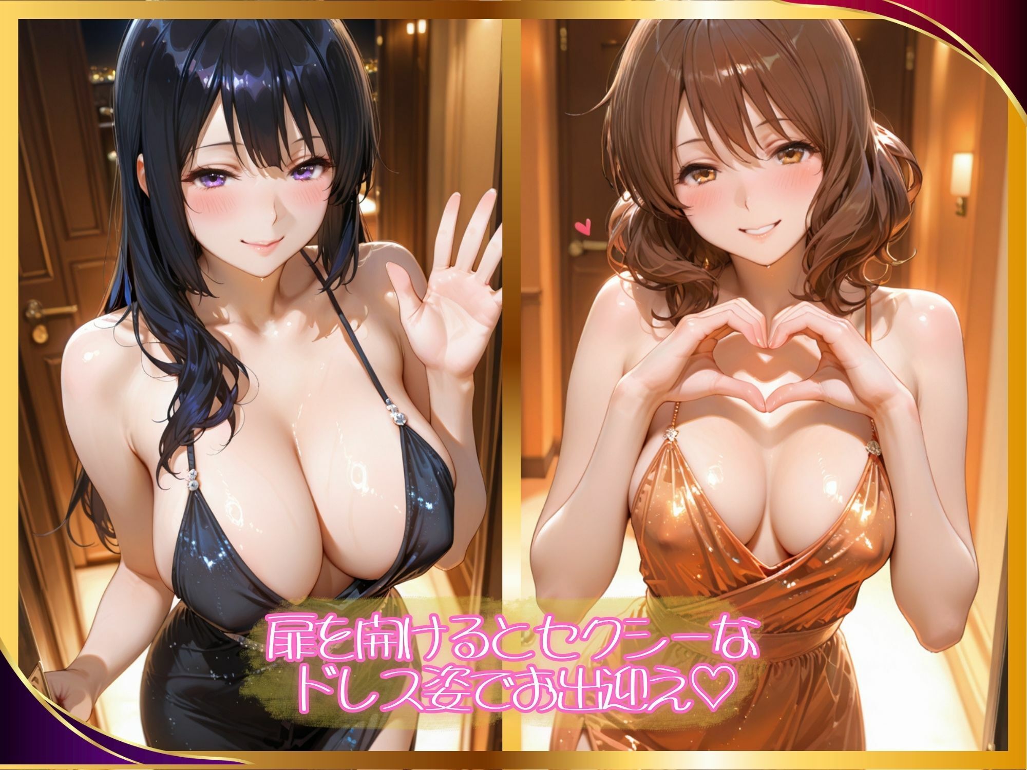 【高級風俗嬢】濃厚ご奉仕 〜響け！●ーフォニ●ム 黄前 ●美子＆高坂 ●奈〜 画像1