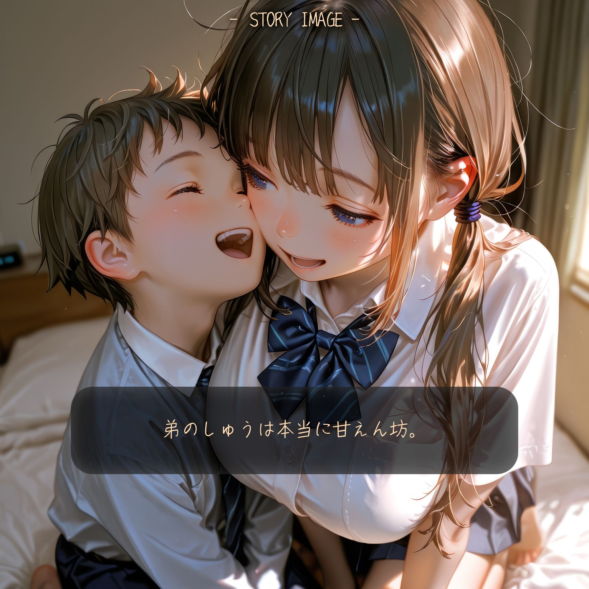 【動画】お姉ちゃんと弟の甘えんぼ共依存セックス〜弟チンポに跨がってイキ狂うお姉ちゃん〜【静止画】 サンプル1