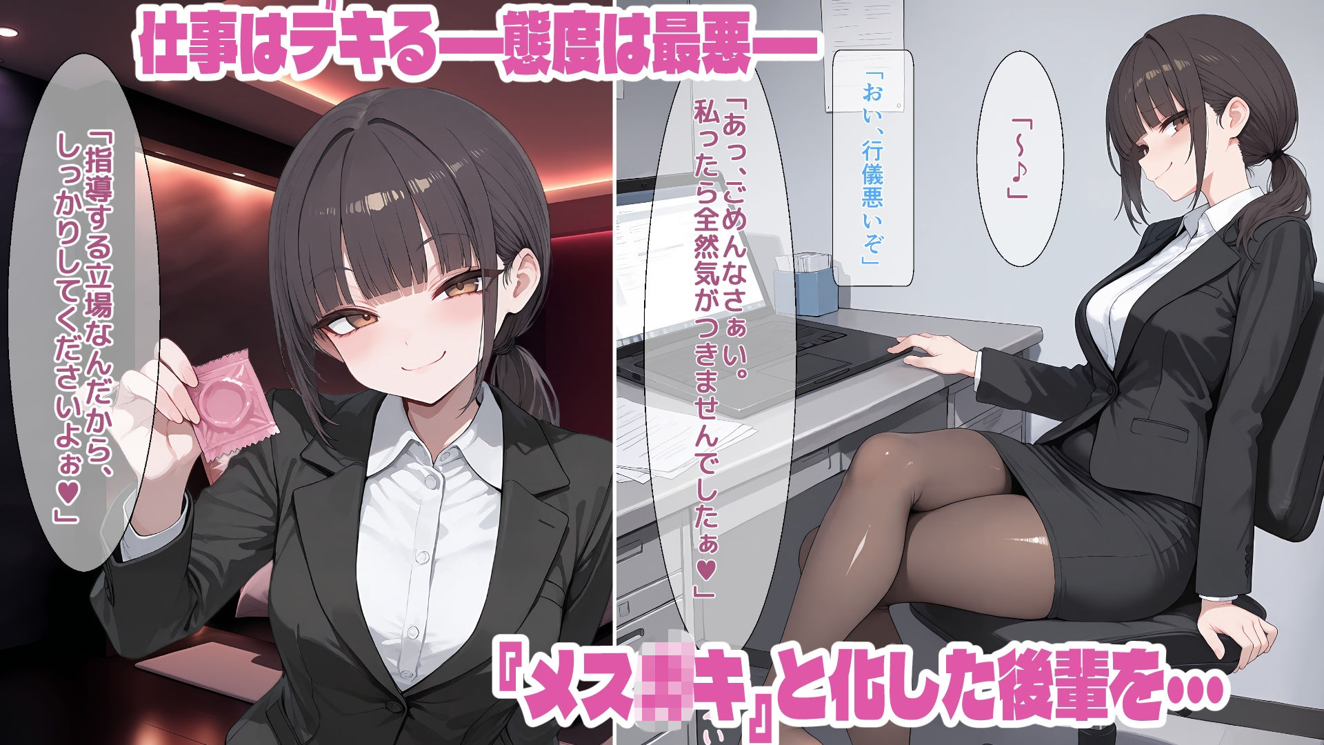 【メス〇キ新入社員】神崎莉央22歳〜生意気後輩OLにわからせ指導〜 画像1