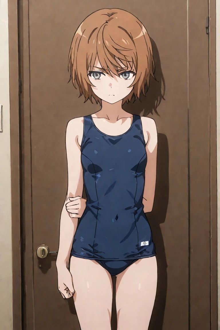 胸のサイズにコンプレックス美少女■スク水・セーター 画像4