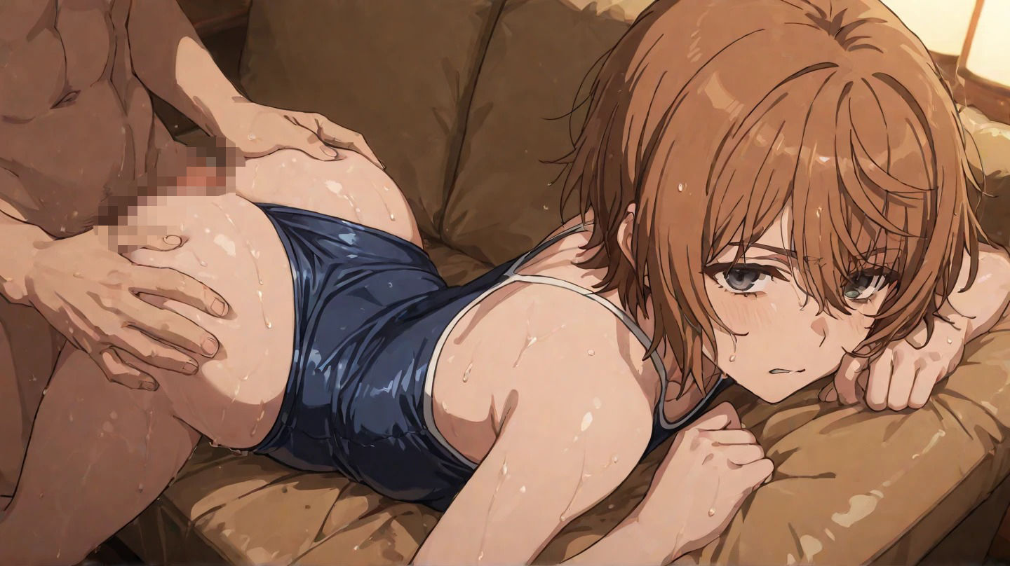 胸のサイズにコンプレックス美少女■スク水・セーター 画像9