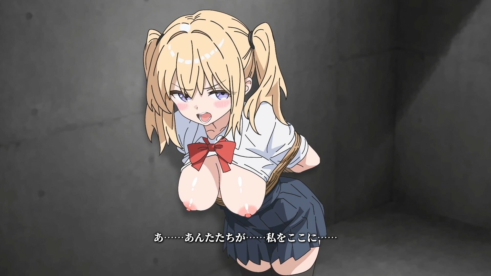 【Live2Dアニメ】拘束された少女が生意気な態度で抵抗した結果… サンプル3