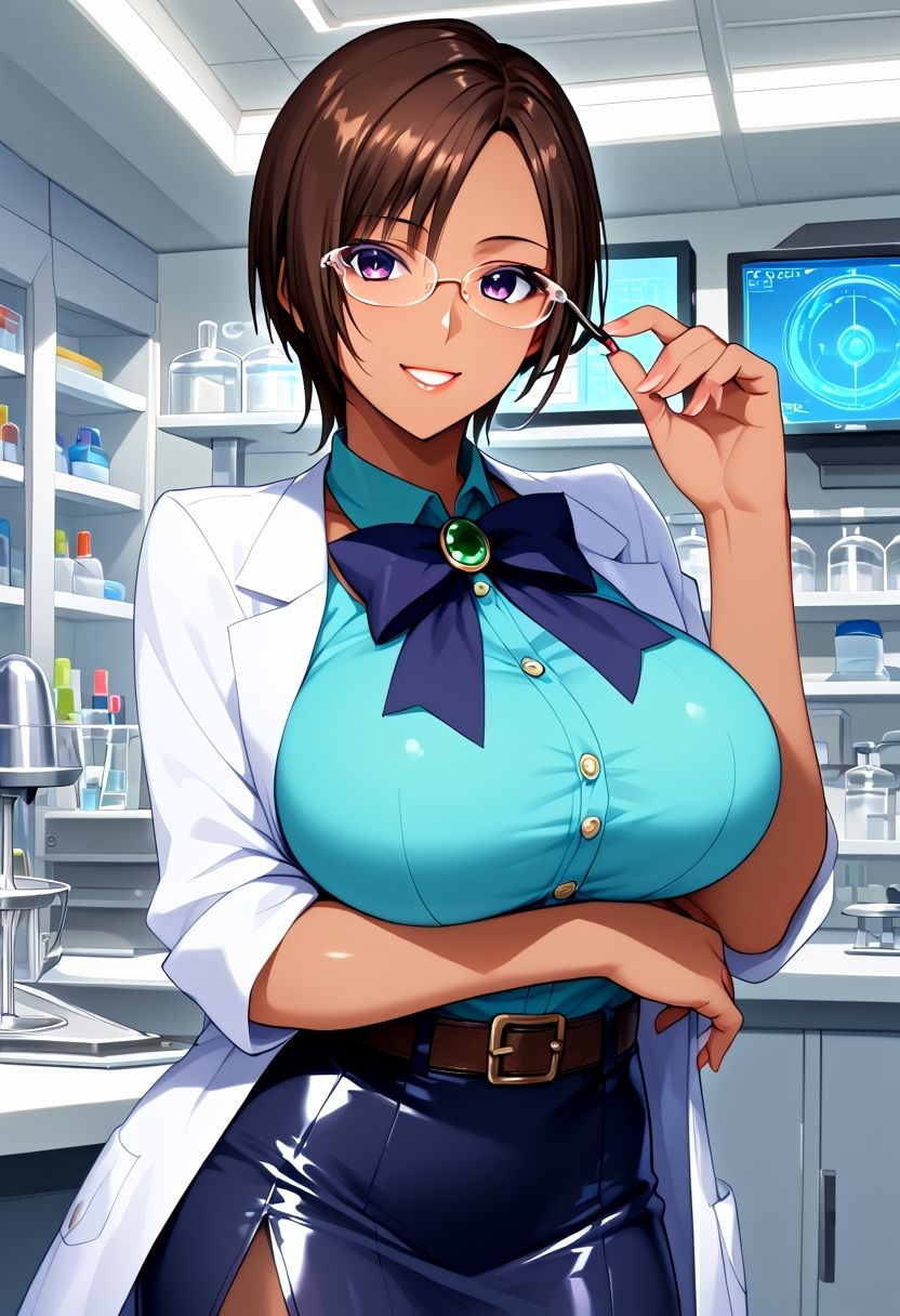 AIさんに描いてもらった魅力的なサンプル採取する研究員さん 画像1