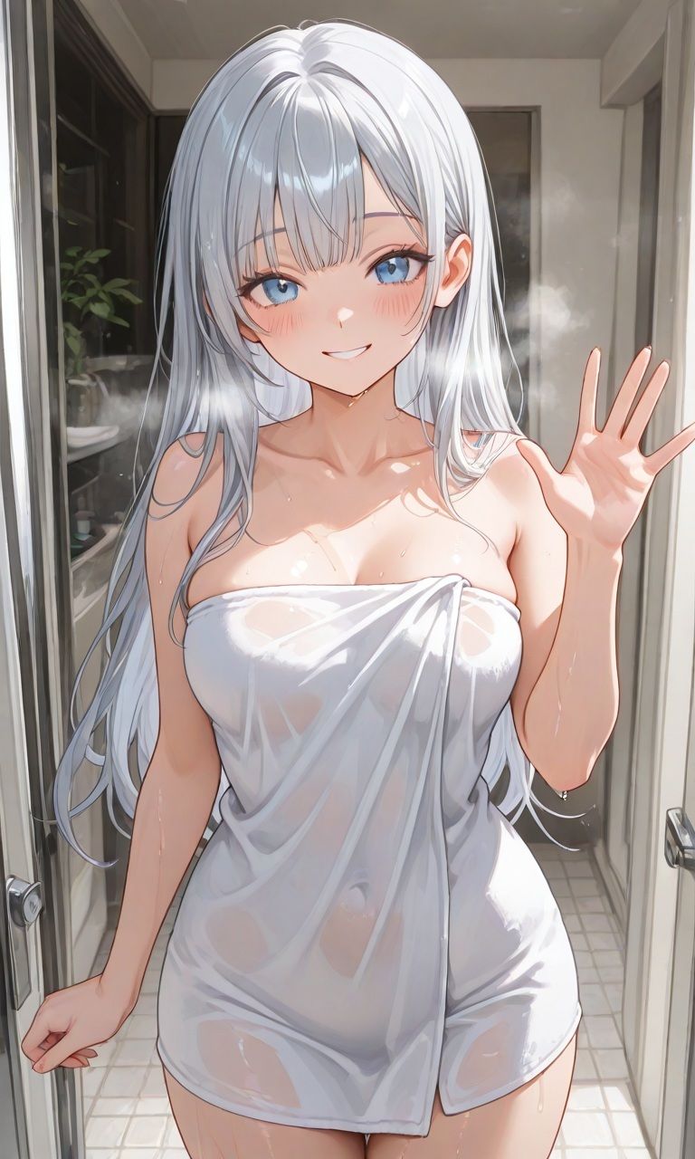仕事帰りの着衣入浴 - 濡れ透けバスタイム - 画像6
