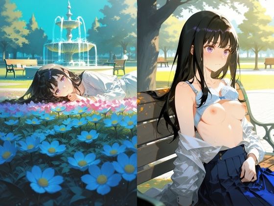 週末の公園、覚醒した無口少女:リ〇リスの本能 た〇な サンプル1
