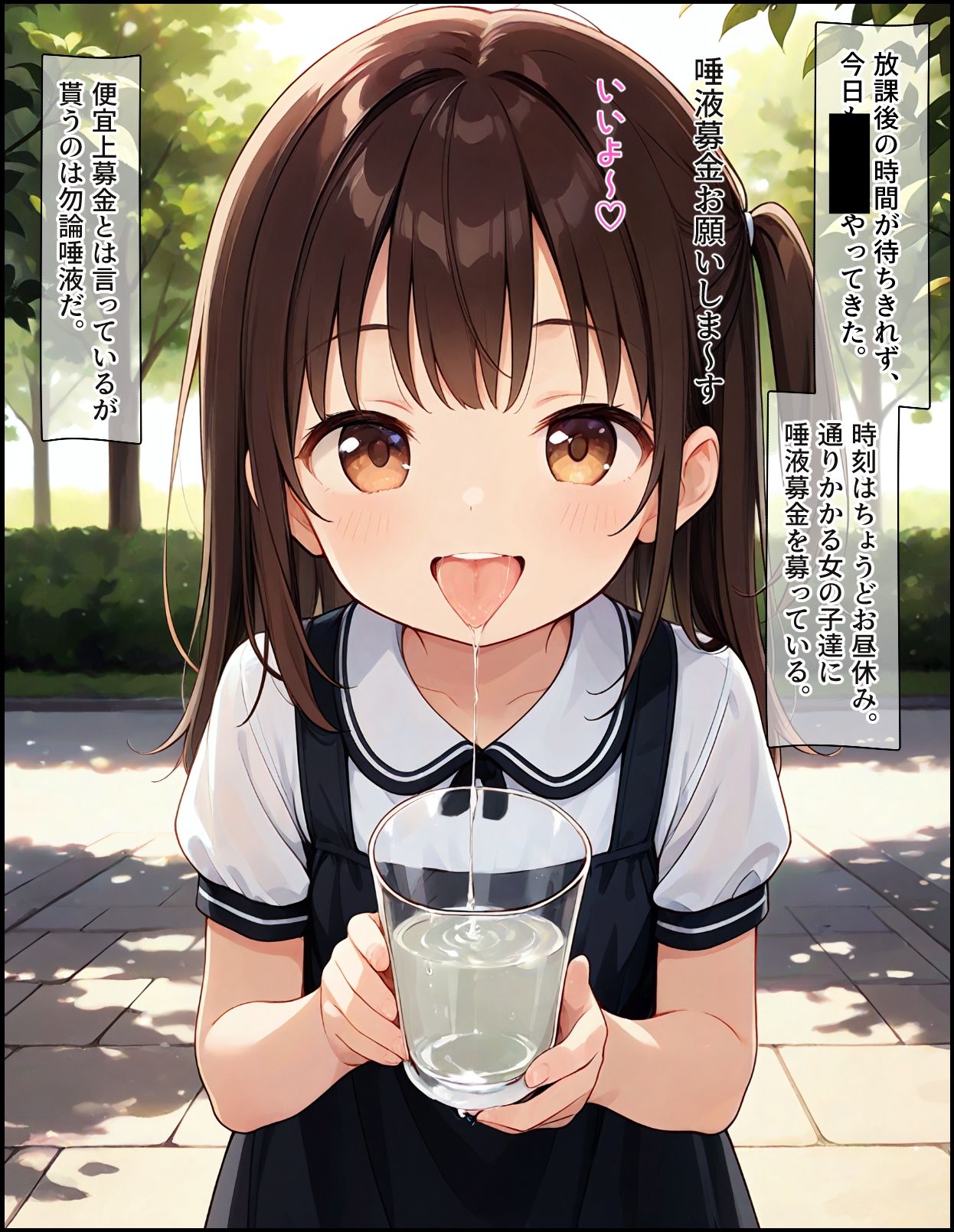 台詞付きでたっぷり唾液をくれる女の子画像集_7