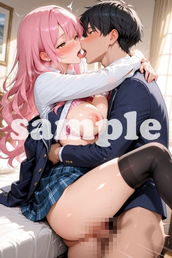 「ねえ…集中できない」制服彼女とお家えっち【CG130枚+動画2分18秒】 画像6