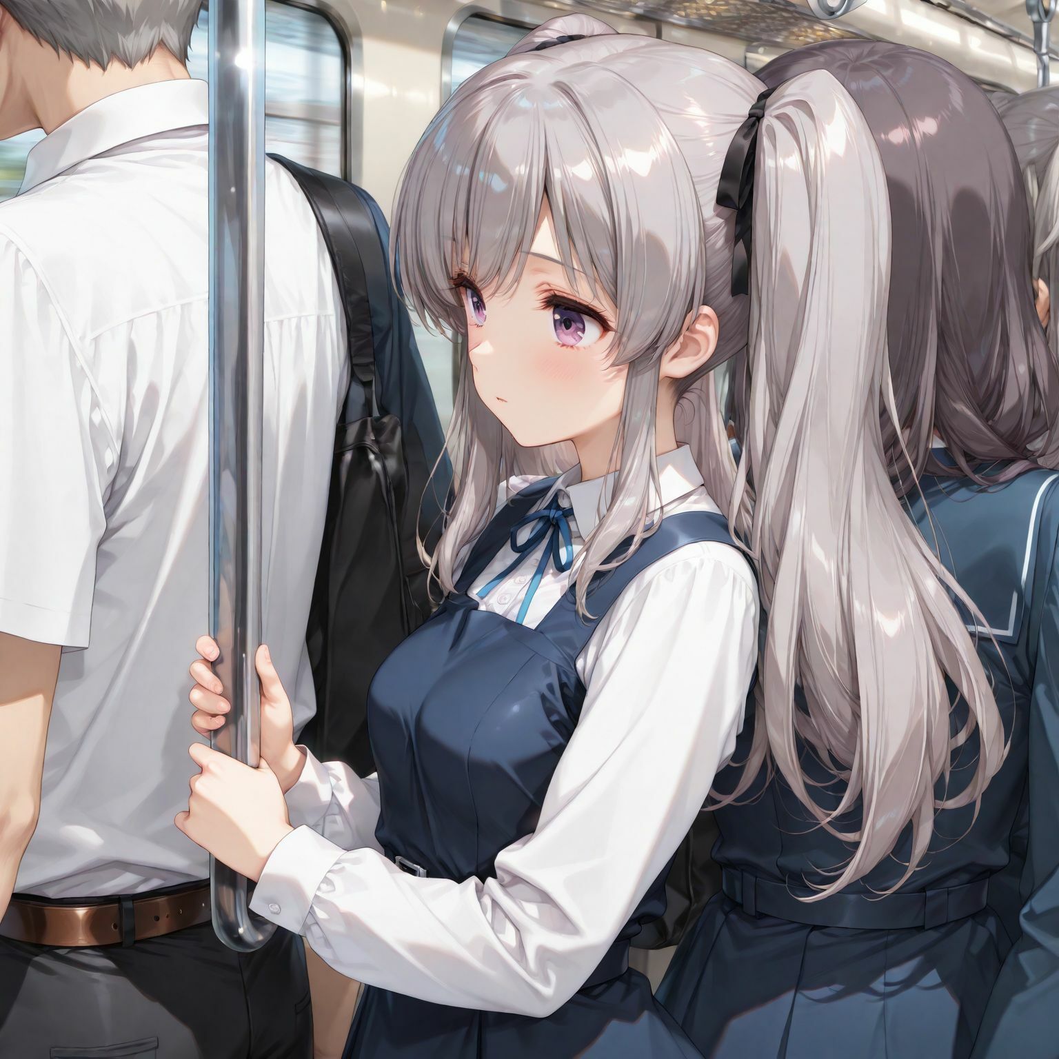 幽〇霧子の痴●電車 画像2